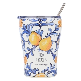 Ποτήρι - Θερμός Με Καλαμάκι Amalfi Coast Save The Aegean 01-31756 350ml Multi Estia