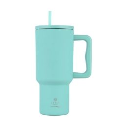 Κούπα - Θερμός Με Καλαμάκι Tumbler XL Save The Aegean 01-32135 900ml Bermuda Green Estia