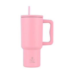 Κούπα - Θερμός Με Καλαμάκι Tumbler XL Save The Aegean 01-32142 900ml Blossom Rose Estia