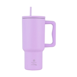 Κούπα - Θερμός Με Καλαμάκι Tumbler XL Save The Aegean 01-32159 900ml Lavender Purple Estia