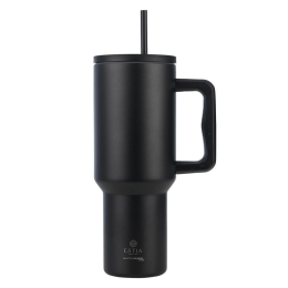 Κούπα - Θερμός Με Καλαμάκι Tumbler XL Save The Aegean 01-32180 1,2Lt Midnight Black Estia