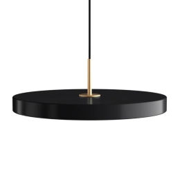Φωτιστικό Οροφής Asteria Plus Medium Brass 2565 Φ43x14 cm Led 1600lm 28W 2400-3000k Black Umage