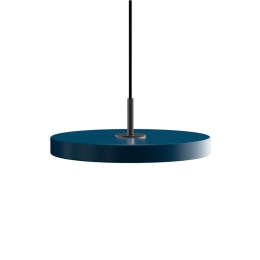 Φωτιστικό Οροφής Asteria Mini Black 2209C4175 Φ31x3.3cm Led 900lm 14W 3000k Petrol Blue Umage