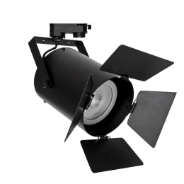 Σποτ Μαγνητικής Ράγας Bem VK/04071E/PAR30/B 3-phase E27/PAR30 max 20W Led L15cm IP20 Black VKLed