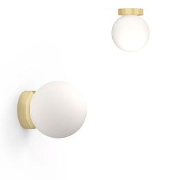 Φωτιστικό Τοίχου Bola Sphere Flush 8 10920 20,3x13,5cm Dim Led 1625lm 20W Brass Pablo Designs