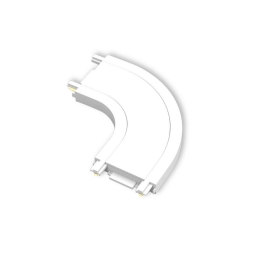 Σύνδεσμος Μαγνητικής Ράγας Bisqit VK/04481/W/CON 40V Ultra Slim IP20 Καμπύλη 5x5cm White VKLed