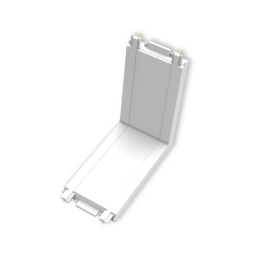 Σύνδεσμος Μαγνητικής Ράγας Bisqit VK/04484/W/CON 40V Ultra Slim IP20 Oρθή Γωνία 5.5x5.5cm White VKLed