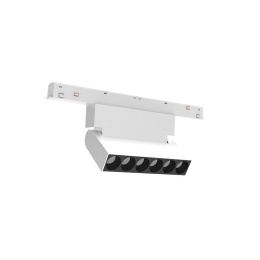Γραμμικό Φωτιστικό Led Eiva VK/04602/TR/DA/13/W/W Για Μαγνητική Ράγα Λεπτή 48V Dali 3000K 750lm 6W CRI>90 IP20 Κινητό 21x2,15x9,9cm White VKLed