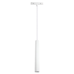 Κρεμαστό Φωτιστικό Ento Led VK/04631/TR/PE/DA/2/W/W Στρογγυλής Μαγνητικής Ράγας Dali 48V 3000K 6W 560lm 3x25cm Για Διάμετρο 2m White VKLed