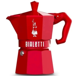 Καφετιέρα Espresso Moka Exclusive 209.0009055 3Cups Red Bialetti Αλουμίνιο