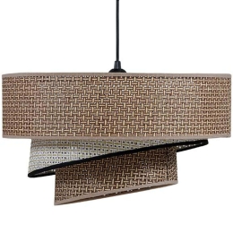 Φωτιστικό Οροφής 835-124-292 40x20cm 1xE27 60W Brown