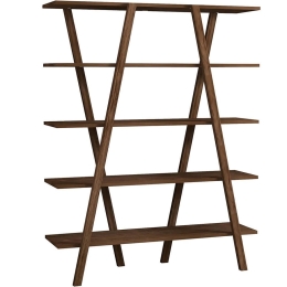 Βιβλιοθήκη Perla 835PUQ3616 115x29,5x144cm Walnut