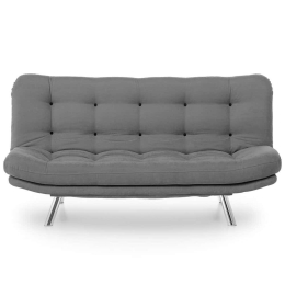 Καναπές - Κρεβάτι Τριθέσιος Misa 859FTN1309 200x105x95cm Grey