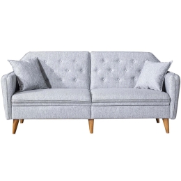 Καναπές - Κρεβάτι Τριθέσιος Terra 867UNQ1317 202x82x83cm Grey