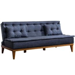 Καναπές - Κρεβάτι Τριθέσιος Fuoco 867UNQ1322 180x80x78cm Dark Blue