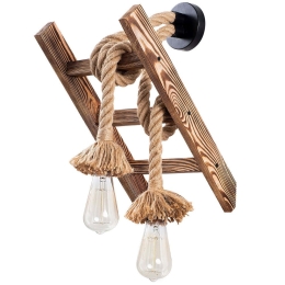 Φωτιστικό Τοίχου - Απλίκα Erebos 521SHN2134 25x26x45cm 2xE27 40W Natural Opviq