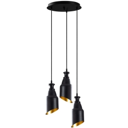 Φωτιστικό Οροφής Berceste 521SHN3278 33x33x126cm 3xE27 40W Black Opviq