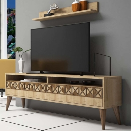 Σύνθεση Τηλεόρασης Line 845HCT3084 150x30x50cm Oak