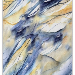 Χαλί Hmnt79 571HFT1652 Blue-Yellow Conceptum Hypnose 80X120cm