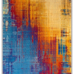 Χαλί Hmnt81 571HFT1667 Blue-Yellow-Red Conceptum Hypnose 80X150cm