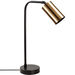 Φωτιστικό Επιτραπέζιο Emek 584TTM1721 25x17x52cm E27 40W Black-Gold Opviq
