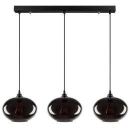 Φωτιστικό Οροφής - Ράγα Smoked 892OPV1886 97x97x120cm 3xE27 40W Black Opviq