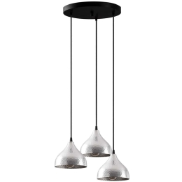 Φωτιστικό Οροφής Tattoo 584TTM1377 42x42x114cm 3xE27 40W Silver Opviq
