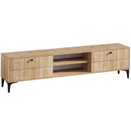Έπιπλο Tηλεόρασης Hera 393MRD1104 180x31x55cm Oak