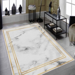 Χαλί Hmnt594 474HFT1127 Gold-White-Grey Conceptum Hypnose 50X80