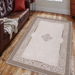 Χαλί Hmnt631 474HFT1616 Brown-Beige-Ivory Conceptum Hypnose 80X150cm
