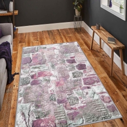 Χαλί Hmnt672 474HFT2162 Purple-Grey Conceptum Hypnose 160X230cm
