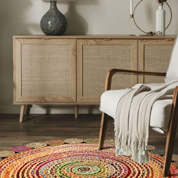 Χαλί Hmnt933 477HFT2207 Multi Conceptum Hypnose 100X100cm Round