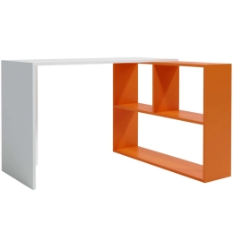 Γραφείο Caneda 285LCV1105 120x100x75cm White-Orange