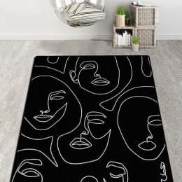 Χαλί Composition Djt 286CHL6116 Black-White Conceptum Hypnose 80X120cm