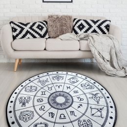 Χαλί Horoscope Beyaz 286CHL6911 Multi Conceptum Hypnose 140X140cm Round