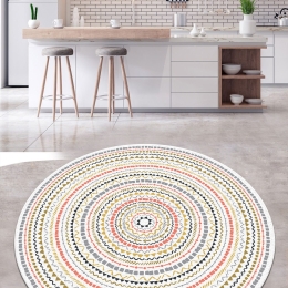 Χαλί Broderie Çap 287CHL1770 Multi Conceptum Hypnose 120X120cm Round