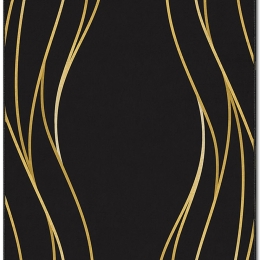 Χαλί Asr Crpt-70 288NGR1952 Black-Gold Conceptum Hypnose 80X140cm