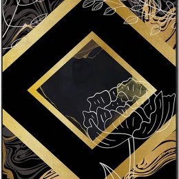 Χαλί Asr Crpt-72 288NGR1972 Black-Gold Conceptum Hypnose 180X280cm