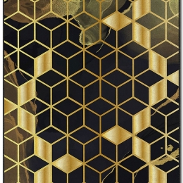 Χαλί Asr Crpt-93 288NGR2121 Gold-Black Conceptum Hypnose 180X280cm