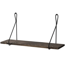Ράφι Τοίχου Amaryllis 491CRT1124 60x15x27cm Walnut-Black