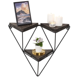 Ραφιέρα Τοίχου Freesia 491CRT1126 57x15x45cm Walnut-Black