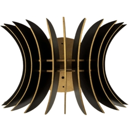Φωτιστικό Τοίχου - Απλίκα 390FLH2105 28x20x20cm E27 40W Black Opviq