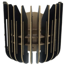 Φωτιστικό Τοίχου - Απλίκα 390FLH2129 18,5x16x20cm E27 40W Black Opviq