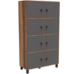 Βιβλιοθήκη 956LCS1511 96x40x179,4cm Walnut-Anthracite