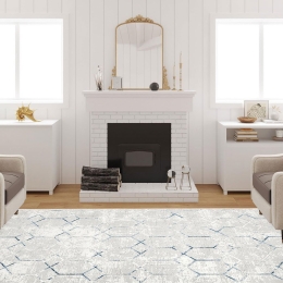 Χαλί W1064 213HFT1585 Light Grey-Blue Conceptum Hypnose 100X150cm