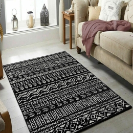 Χαλί W1082 213HFT1746 Black-White Conceptum Hypnose 60X100