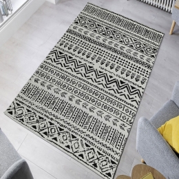 Χαλί W1083 213HFT1756 White-Black Conceptum Hypnose 80X120cm