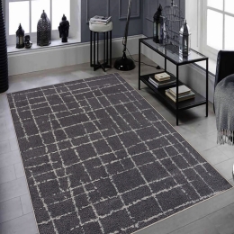 Χαλί W1114 213HFT2144 Dark Grey-White Conceptum Hypnose 160X230cm