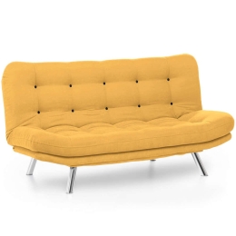 Καναπές - Κρεβάτι Τριθέσιος Misa 859FTN2809 200x105x95cm Mustard