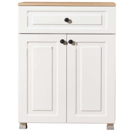 Ντουλάπι Tuvalle 230TVL1504 60x39x89,5cm Oak-White Μοριοσανίδα,Mdf